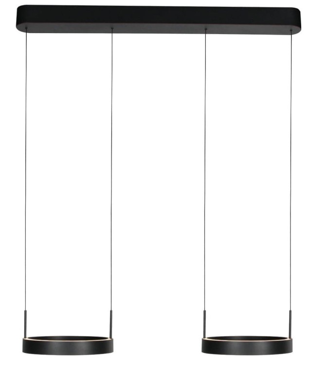 Lampa wisząca LED nad stół Steinhauer Mykty 4204ZW czarna 2x30 cm
