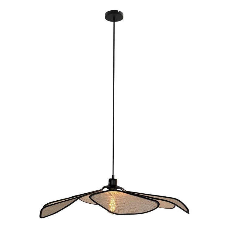 lampa wisząca Steinhauer LumaFlora 4368CR z lnianymi płatkami nad stół w jadalni