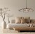 designerska lampa Steinhauer LumaFlora 4368CR 80 cm do sypialni i jadalni