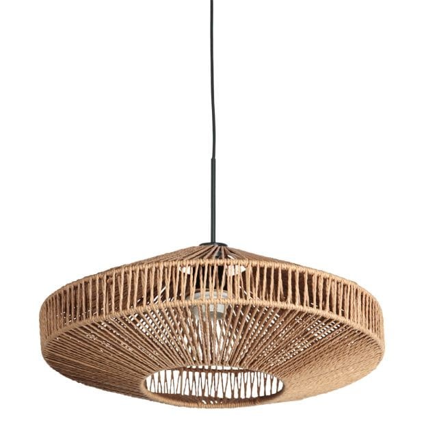 lampa wisząca Steinhauer Ropex 4483ZW czarna ze sznurem do salonu loft