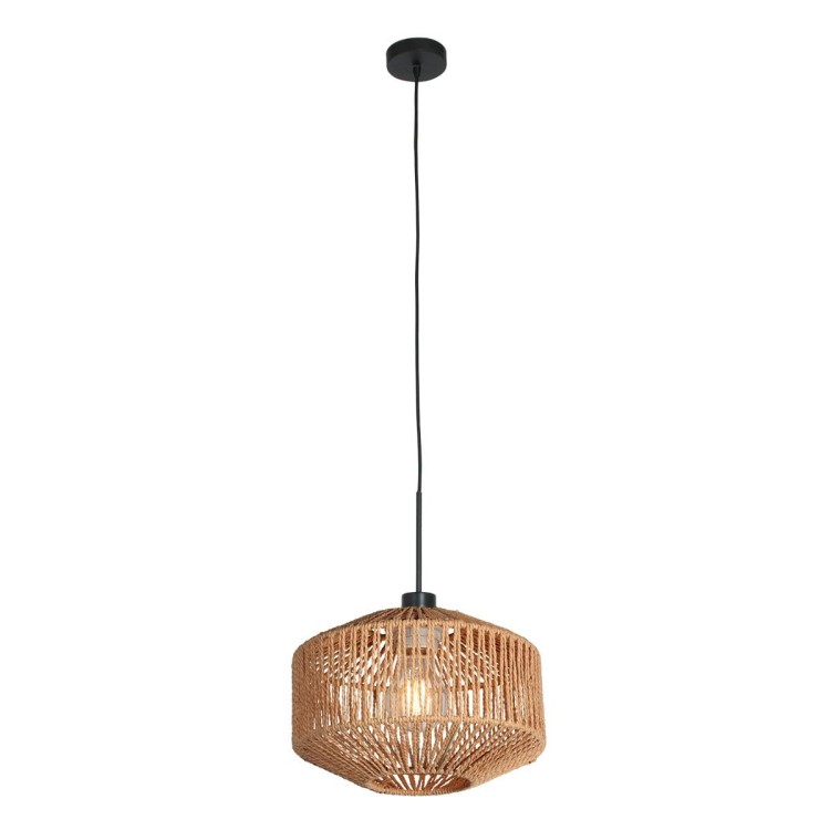 lampa wisząca Steinhauer Ropex 4481ZW czarna ze sznurem industrialna do salonu loft