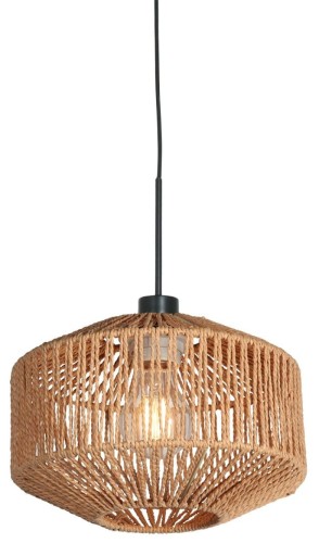 industrialna lampa Steinhauer ze sznurem do jadalni nad drewniany stół