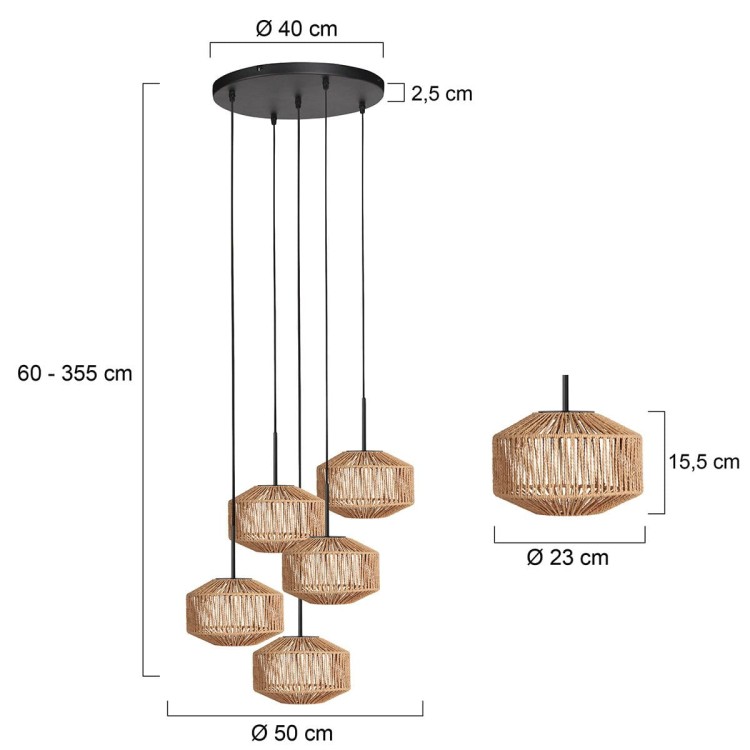 designerska lampa Steinhauer Ropex do restauracji w stylu industrialnym