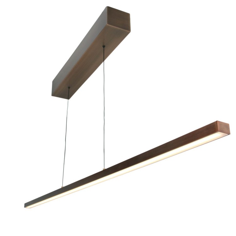 elegancka lampa Steinhauer Bande bronze do jadalni w stylu modern loft