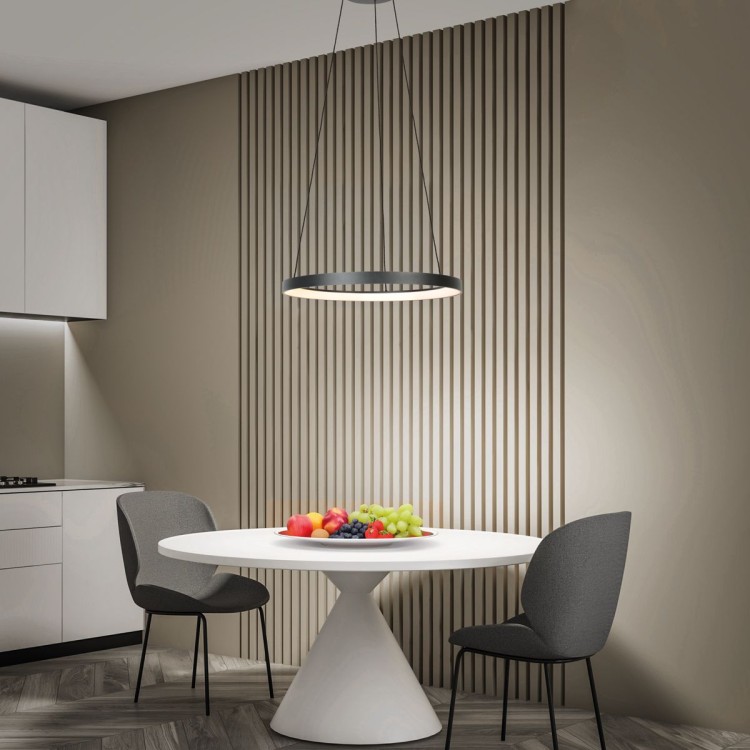 nowoczesna lampa wisząca ring LED Steinhauer nad stół