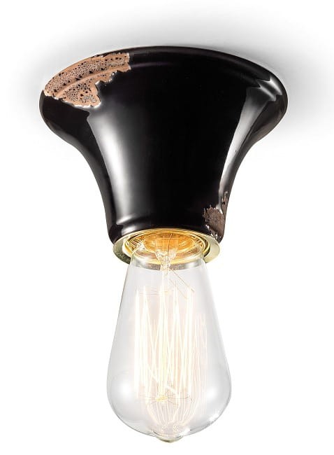 Dekoracyjny plafon Vintage C132 Ferroluce – kolory: żółty, bordowy, tortora; idealny do wnętrz rustykalnych lub w stylu południowej Europy