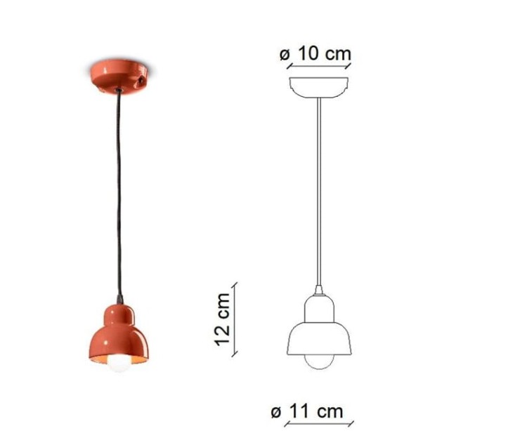 Ferroluce, LAMPA SUFITOWA DECO BERIMBAU S - C2610