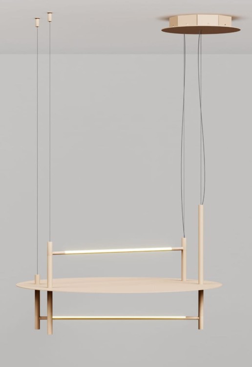 lampa sufitowa Oì Circle Accento Luce designerska LED nowoczesna do salonu