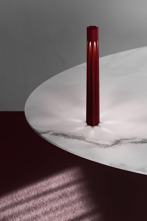 nowoczesna lampa bezprzewodowa LED Plissè Accento Luce dekoracyjna