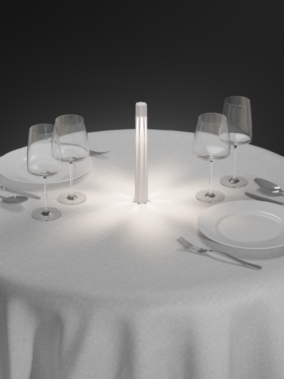 mobilna lampa stołowa Plissè Accento Luce oświetlenie dekoracyjne