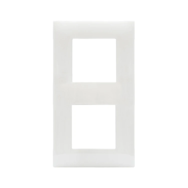 ramka AVE Young 44 podwójna biały połysk do salonu