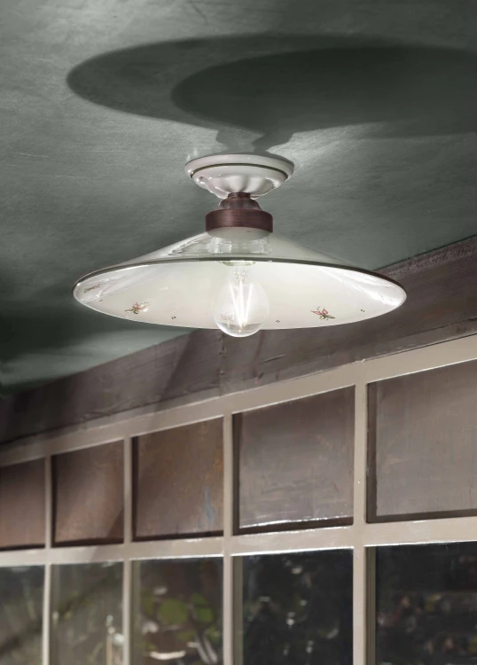 plafon Ferroluce classic Asti C057, C058, C059 ceramiczny dekoracyjny salon prowansalski