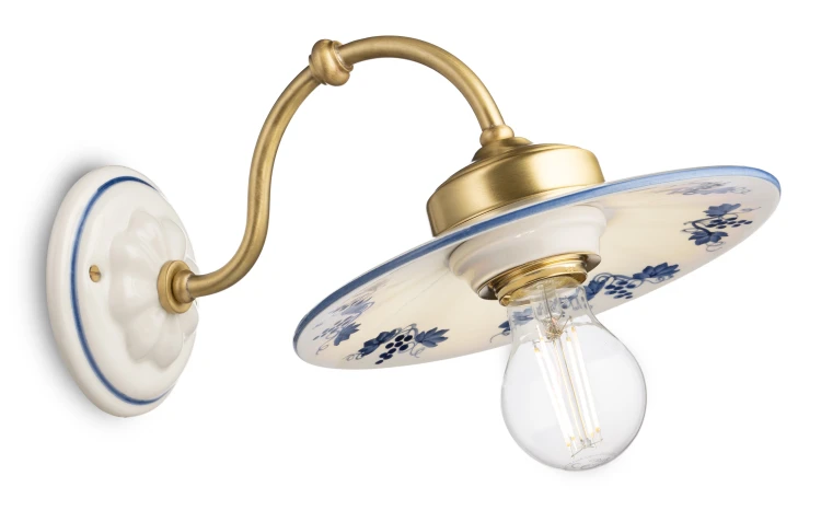 lampa ścienna Ferroluce ASTI C140 nad stół kuchnia prowansalska