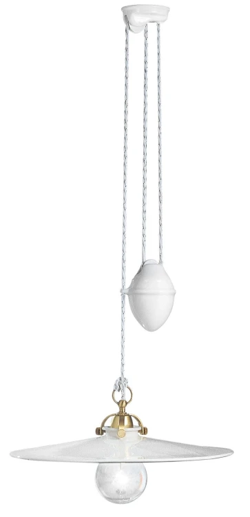 duża lampa ceramiczna Ferroluce C101 nad stół jadalnia prowansalska