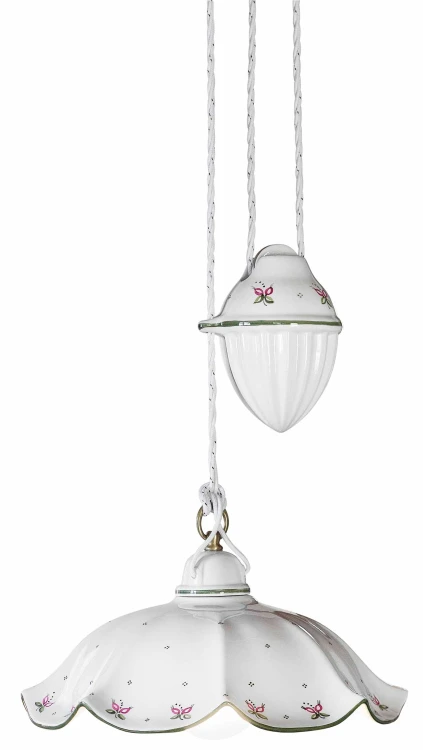 lampa wisząca Ferroluce C064 rustykalna z regulacją wysokości nad stół