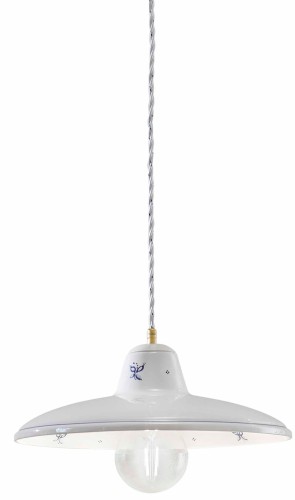 lampa Ferroluce COMO czarny połysk biały połysk mosiądz