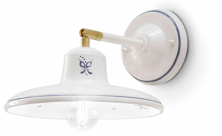 kinkiet ceramiczny Ferroluce C2332 COMO minimalistyczny salon ściana