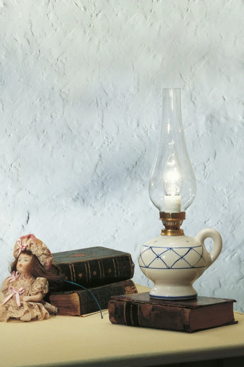 lampka nocna ferroluce classic rustykalna komoda salon