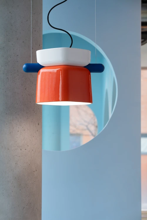 lampa wisząca Ferroluce C2791 Yakitori ceramiczna deco nad stół do salonu