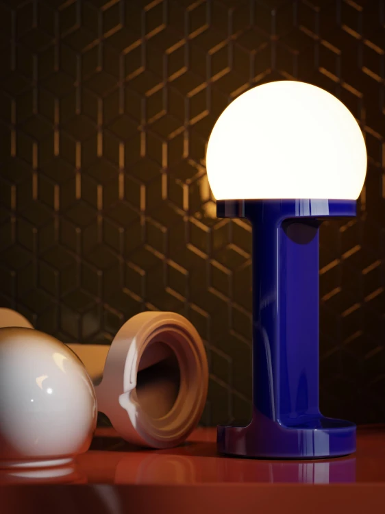 designerska lampka stołowa Ferroluce C2780 do salonu i sypialni