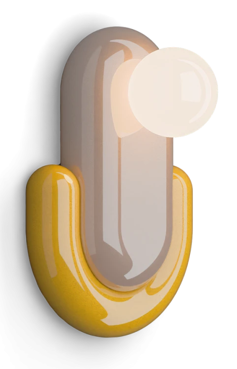 kinkiet Ferroluce C2700 Eclair ceramiczny deco do salonu i sypialni światło rozproszone