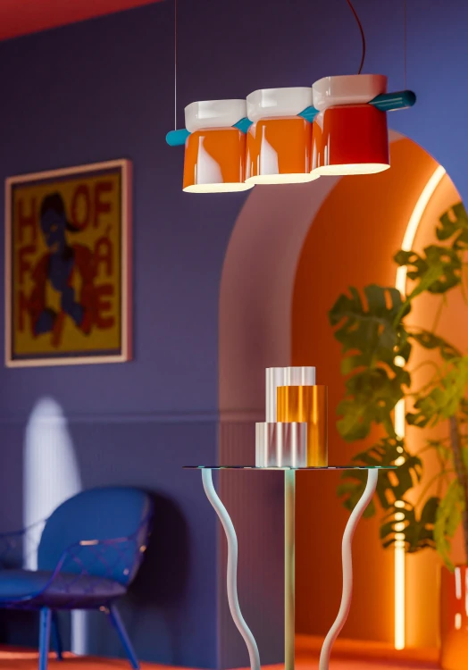 ceramiczna lampa wisząca Ferroluce C2790