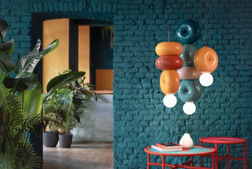 designerska lampa wisząca Ferroluce do kuchni i jadalni