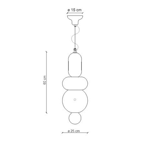 Ferroluce, LAMPA SUFITOWA DECO BUMBUM MIX - C2752