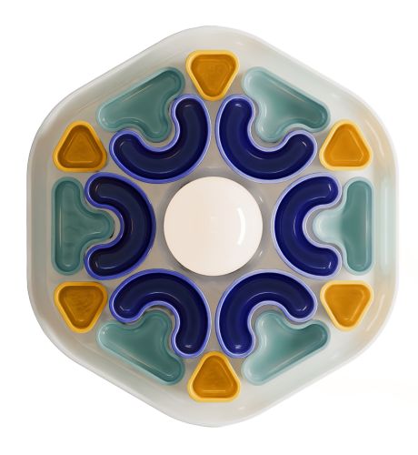 kinkiet Ferroluce C2801 Phytia ceramiczny deco do salonu i sypialni