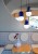 lampa Ferroluce C2781 Habea w salonie aranżacja nowoczesna oświetlenie wiszące dekoracyjne