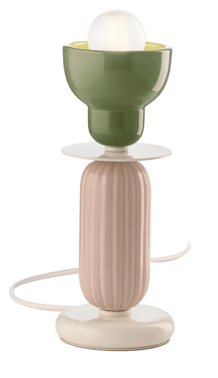 stylowa lampa stołowa Ferroluce Berimbau ręcznie wykonana