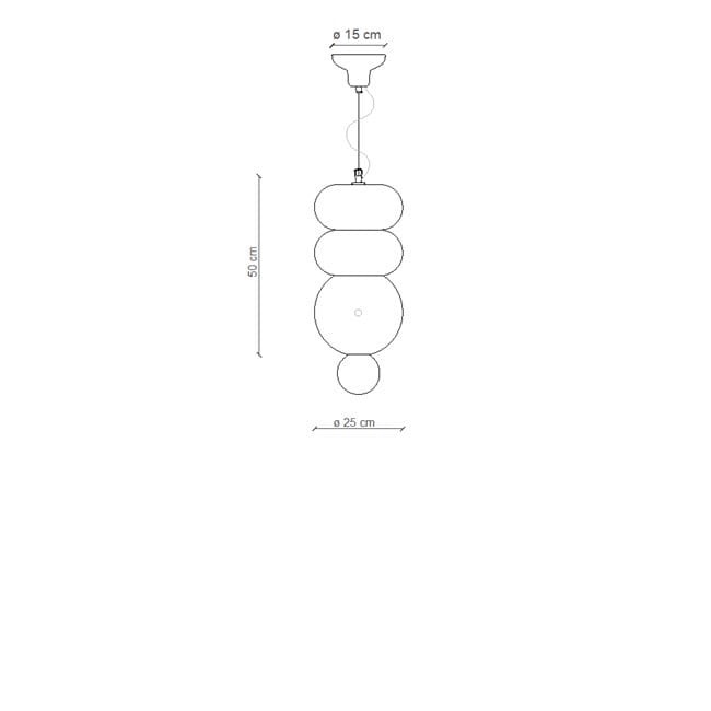 Ferroluce, LAMPA SUFITOWA DECO BUMBUM MIX - C2753