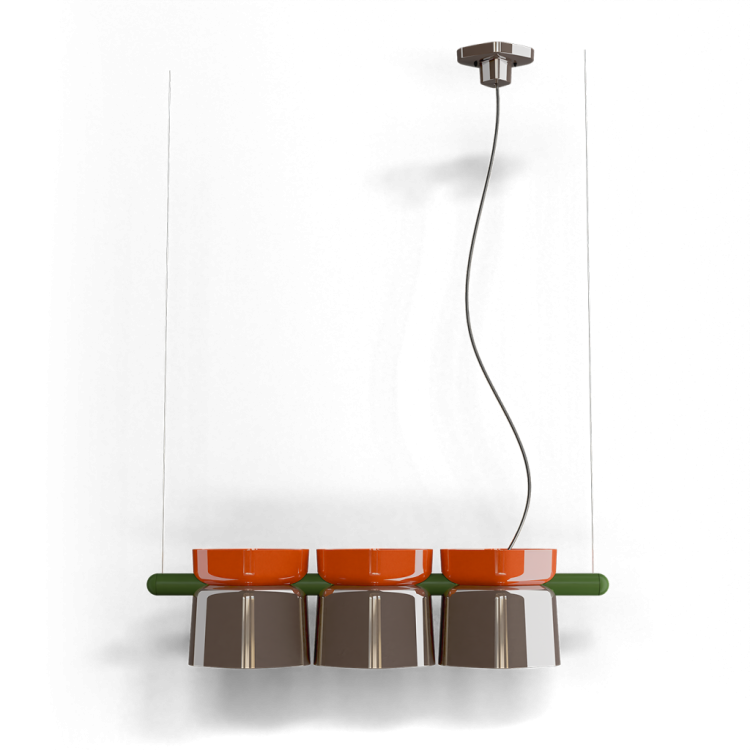 Ferroluce C2790 Yakitori lampa wisząca z rozproszonym światłem do jadalni