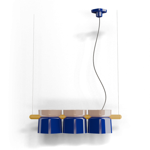 lampa wisząca Ferroluce C2790 Yakitori ceramiczna deco nad stół do salonu i kuchni