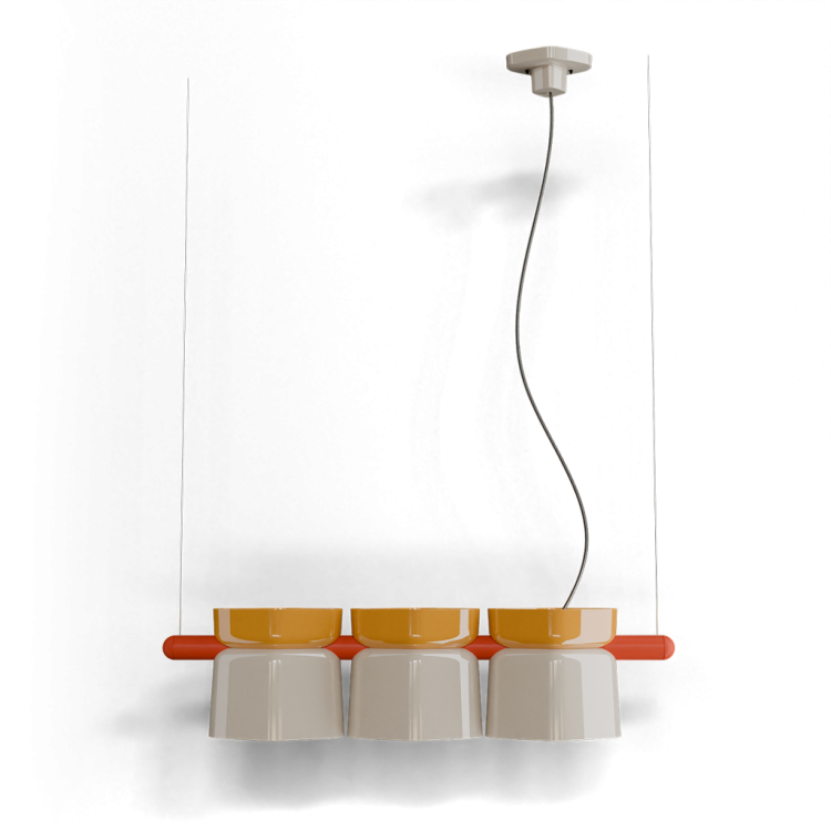 lampa Ferroluce C2790 Yakitori kolorowa ceramika dekoracyjne oświetlenie do kuchni