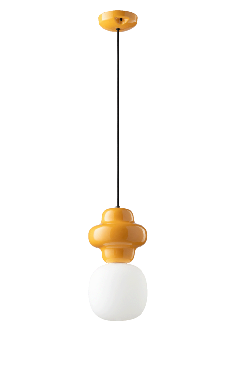 nowoczesna lampa sufitowa Ferroluce C2681 żółta