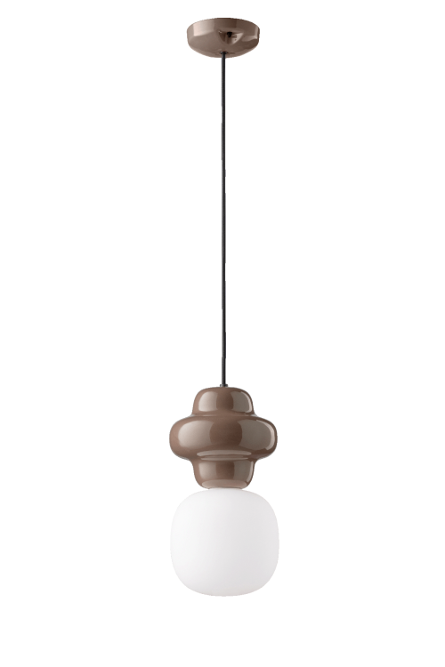 lampa sufitowa Ferroluce C2681 Copacabana ceramika mokka