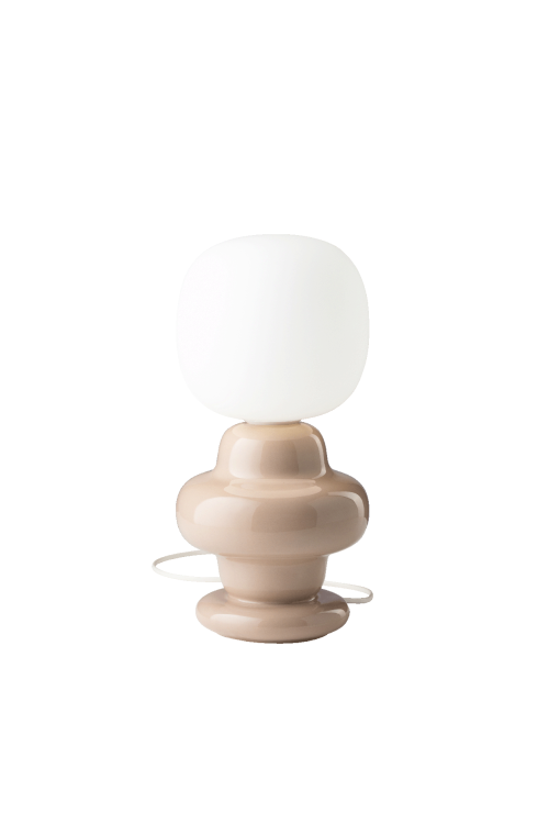 designerska lampa stołowa Ferroluce Copacabana kremowa