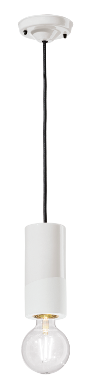 designerska lampa wisząca Ferroluce Pi C2501, biała