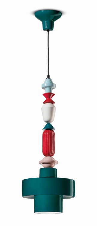 Ferroluce C2531 lampa wisząca art deco nad stołem elegancka jadalnia luksusowe wnętrze