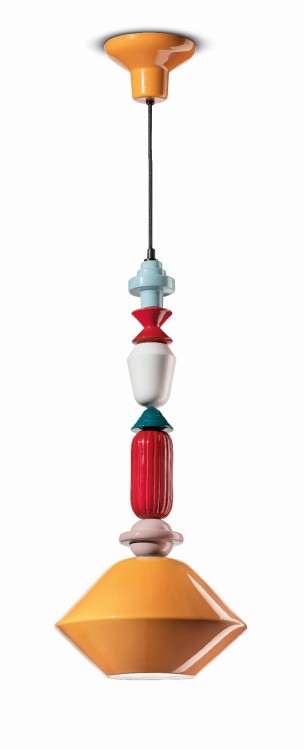 Lariat Pendant C2511 – ceramika ręcznie robiona, kombinacja Giallo & Verde Petrolio; świetna lampa akcentowa w pokoju dziennym lub salonie vintage.jpg
