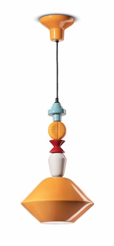 Lampa wisząca Ferroluce C2510 Lariat – ceramiczna, dekoracyjna idealna nad stołem jadalnym lub wyspą kuchenną