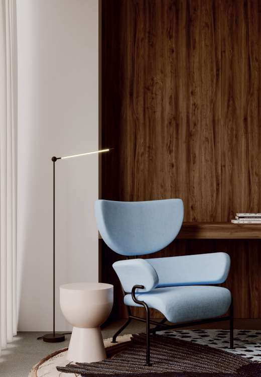 lampa stojąca Accento Luce Pivò F elegancka do salonu nowoczesne oświetlenie