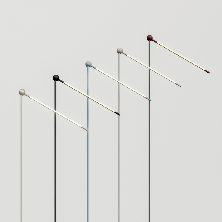 lampa podłogowa glamour Pivò F Accento Luce do salonu i sypialni elegancka