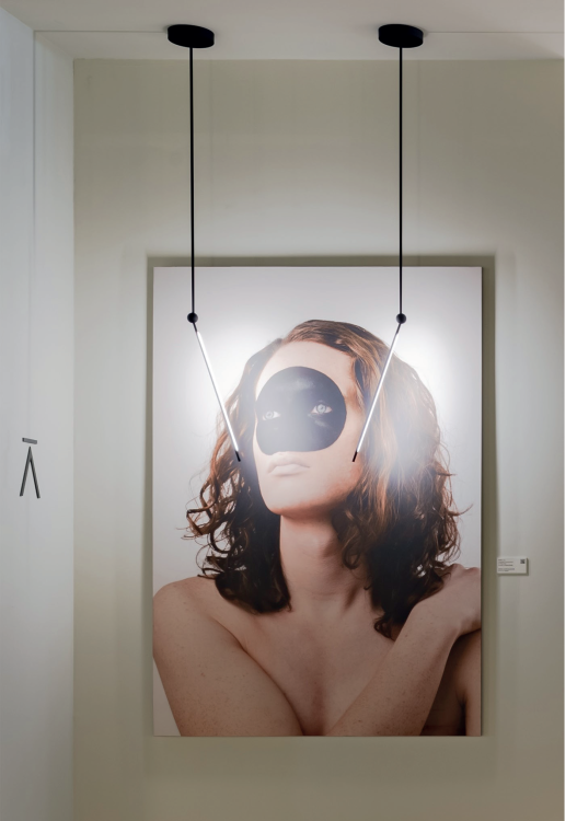 nowoczesna lampa sufitowa LED Pivò CL Accento Luce regulowana 360 stopni