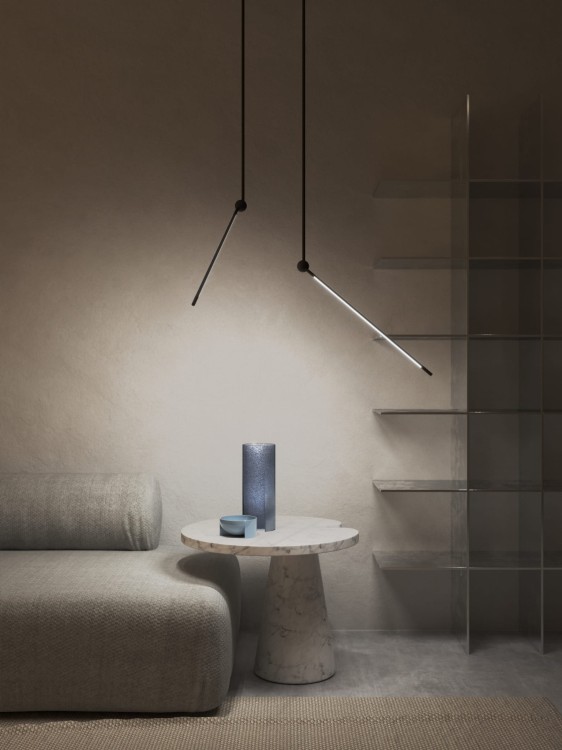 lampa sufitowa Accento Luce Pivò CL LED eleganckie oświetlenie do salonu