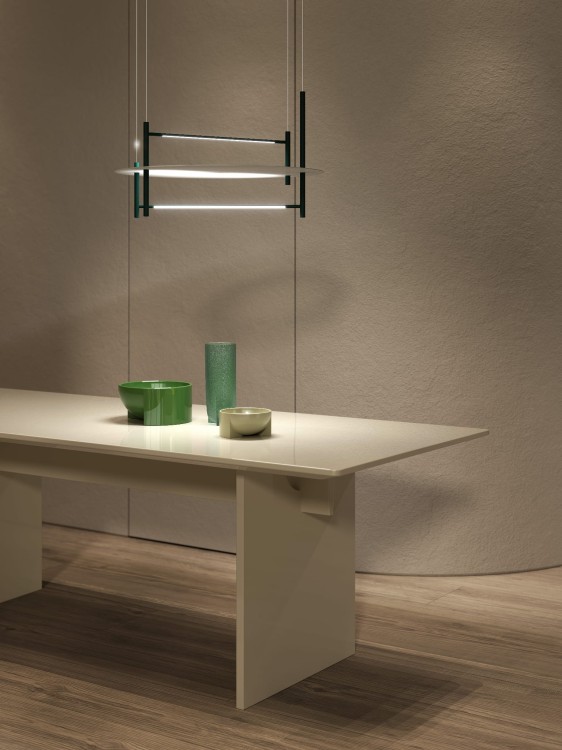 lampa wisząca Oì Circle Accento Luce regulowane ramiona LED nowoczesne