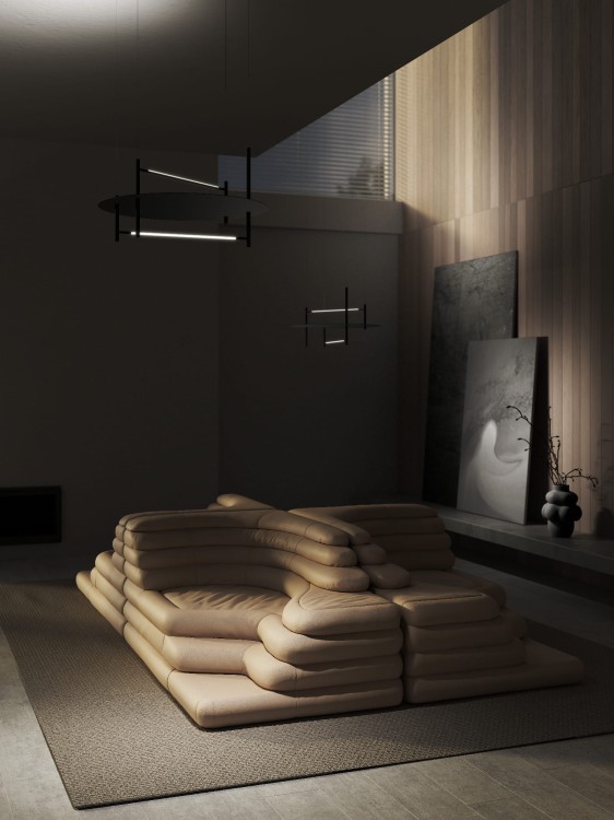 lampa sufitowa Accento Luce Oì Circle minimalistyczne oświetlenie wnętrza