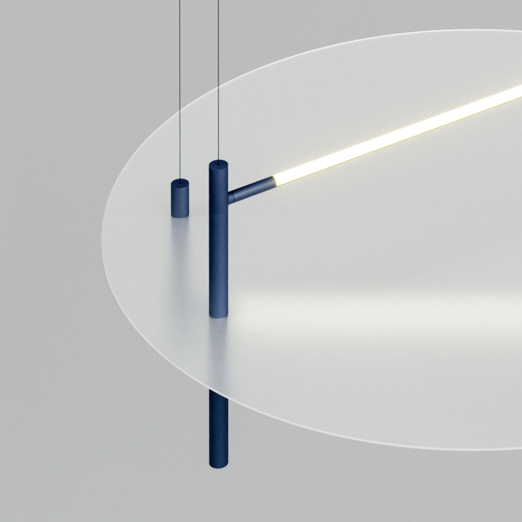 lampa wisząca Oì Circle Frost Accento Luce z matowym dyfuzorem LED