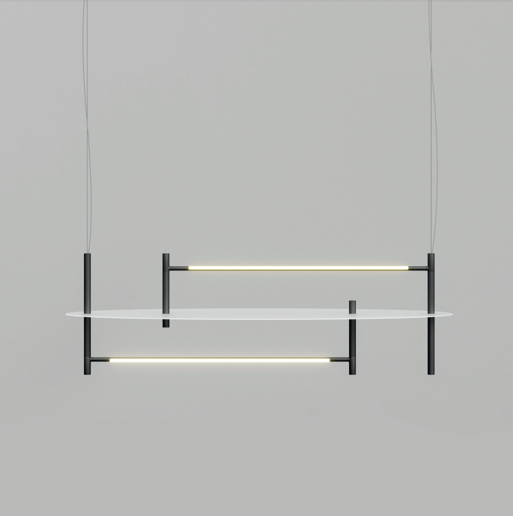 nowoczesne oświetlenie sufitowe Oì Oval Frost Accento Luce LED designerskie